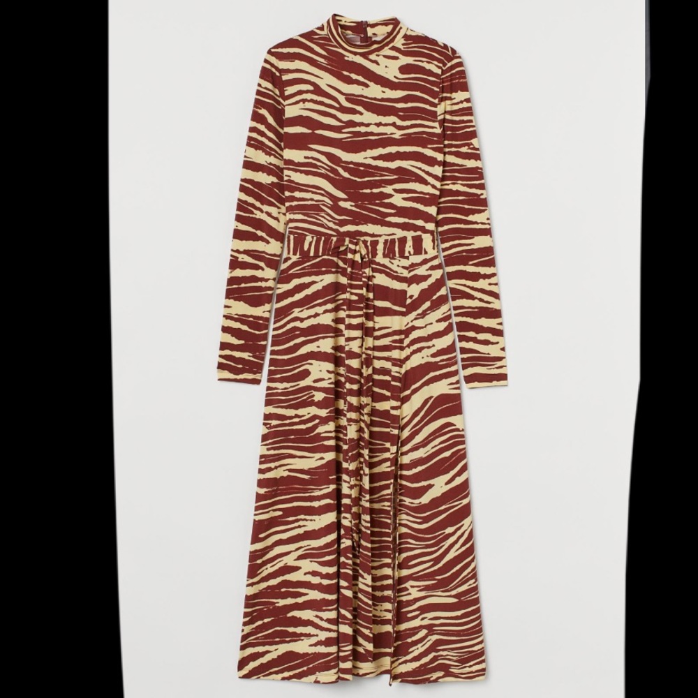 Soft jersey print dress